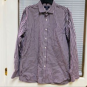 J Crew Thompson 2 ply Purple Check Shirt